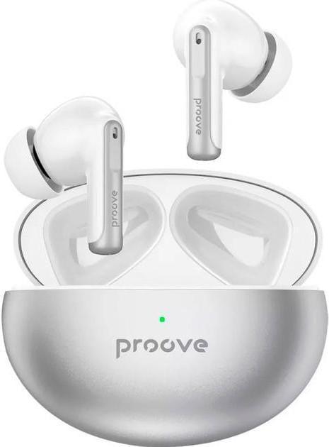 TWS headphones Proove Thunder Buds ANC Silver (TWTB00010006) photo 1