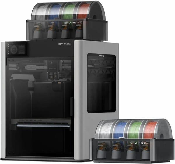 3D-принтер Bambu Lab H2D Dual AMS 2 Pro Bundle (PF003-D+SA007+SA007) фото 1