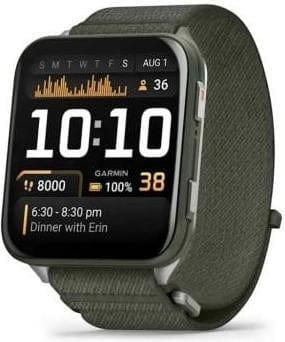 Смарт-годинник Garmin Venu X1 Moss with Titanium Caseback and Moss ComfortFit Nylon Band (010-02980-01/03) фото 1