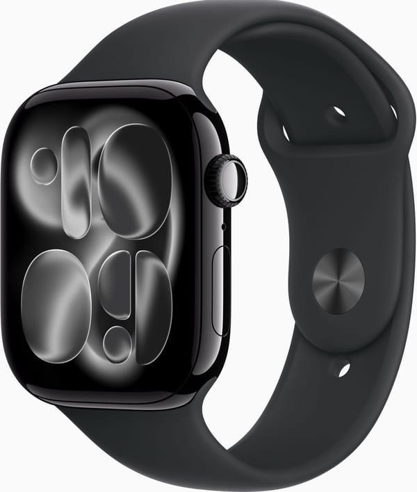 Смарт-годинники Apple Watch Series 11 GPS+Cellular 46mm Jet Black Alu. Case w. Black S. Band - M/L (MFC44) фото 1