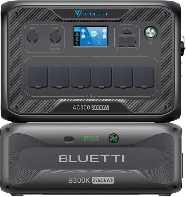 Комплект зарядної станції BLUETTI AC300 + battery module B300K фото 1