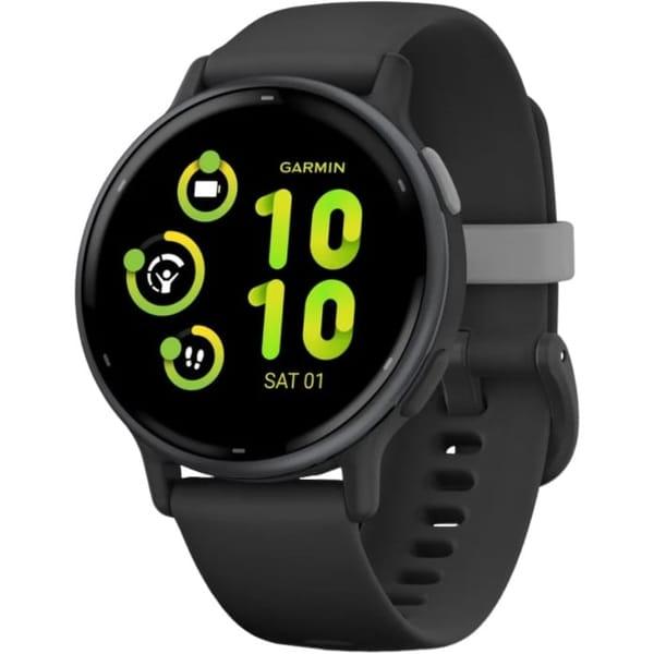 Смарт-годинник Garmin vivoactive 5 Slate Aluminum Bezel with Black Case and Silicone Band (010-02862-10) фото 1