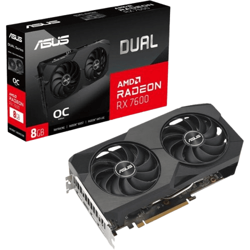 Відеокарта ASUS DUAL-RX7600-O8G-EVO (90YV0LD0-M0NA00) фото 1