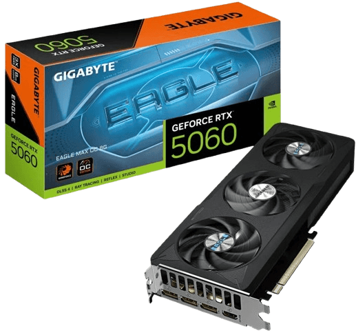 Відеокарта GIGABYTE GeForce RTX 5060 EAGLE MAX OC 8G (GV-N5060EAGLEMAX OC-8GD) фото 1