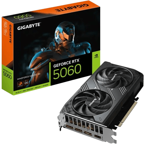 Відеокарта GIGABYTE GeForce RTX 5060 WINDFORCE MAX OC 8G (GV-N5060WF2MAX OC-8GD) фото 1