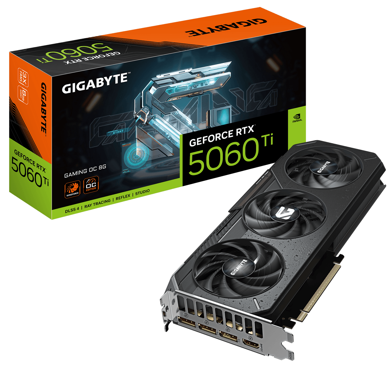 Видеокарта GIGABYTE GeForce RTX 5060 Ti GAMING OC 8G (GV-N506TGAMING OC-8GD) фото 1